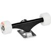 Mini Logo Black Raw Trucks with 53mm White 90a A-Cut Wheels Combo - 4.57" Hanger 7.13" Axle (Set of 2) view 2