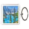 Canada Canadian Alberta Acrylic KeyChains KeyRings Holders (1 Piece, Style: Rocky Mountains  #E7) view 1