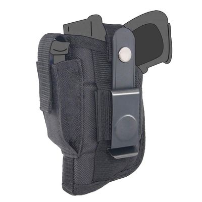 Belt Side Holster fits Springfield XD-E with 3.3" Barrel with Lasermax Spartan