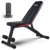 PASYOU Adjustable Weight Bench for Home Gym, Foldable Workout Bench with Incline & Decline Positions, Compact Full Body Strength Training Bench for Small Spaces view 1