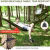 FIRINER Camping Hammock with Rain Fly Tarp and Mosquito Net Tent Tree Straps, Portable Single Double Nylon Parachute Hammock Rainfly Set for Backpacking Hiking Travel Yard Outdoor Activities Green view 3