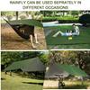 FIRINER Camping Hammock with Rain Fly Tarp and Mosquito Net Tent Tree Straps, Portable Single Double Nylon Parachute Hammock Rainfly Set for Backpacking Hiking Travel Yard Outdoor Activities Green view 4