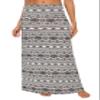 Urban CoCo Women's Stylish Spandex Comfy Fold-Over Flare Long Maxi Skirt (L, 8) view 1