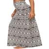 Urban CoCo Women's Stylish Spandex Comfy Fold-Over Flare Long Maxi Skirt (L, 8) view 3