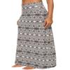 Urban CoCo Women's Stylish Spandex Comfy Fold-Over Flare Long Maxi Skirt (L, 8) view 4