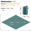 TRIWONDER Camping Tarp Cover Waterproof Rain Fly Tent Ground Cloth Footprint Hammock Shelter for Outdoor Hiking Picnic Beach (Brown+Accessories) view 2