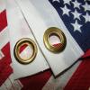 MWS 12x18 USA America 50 Star 12"x18" 600D Nylon Embroidered Flag 2 Clips view 4