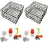 2-Pack of KUFA Vinyl Coated Crab Traps & Accessory Kits (100' Non-Lead Sinking line,Caliper,Harness,Bait Bag & 11" Float) (S60+CES1) x2 view 1