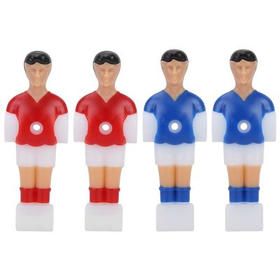 Table Football Replacement Players Set of 4 pcs - 2 Red 2 Blue Soccer Table Game Parts for Tabletop Soccer Game Accessories