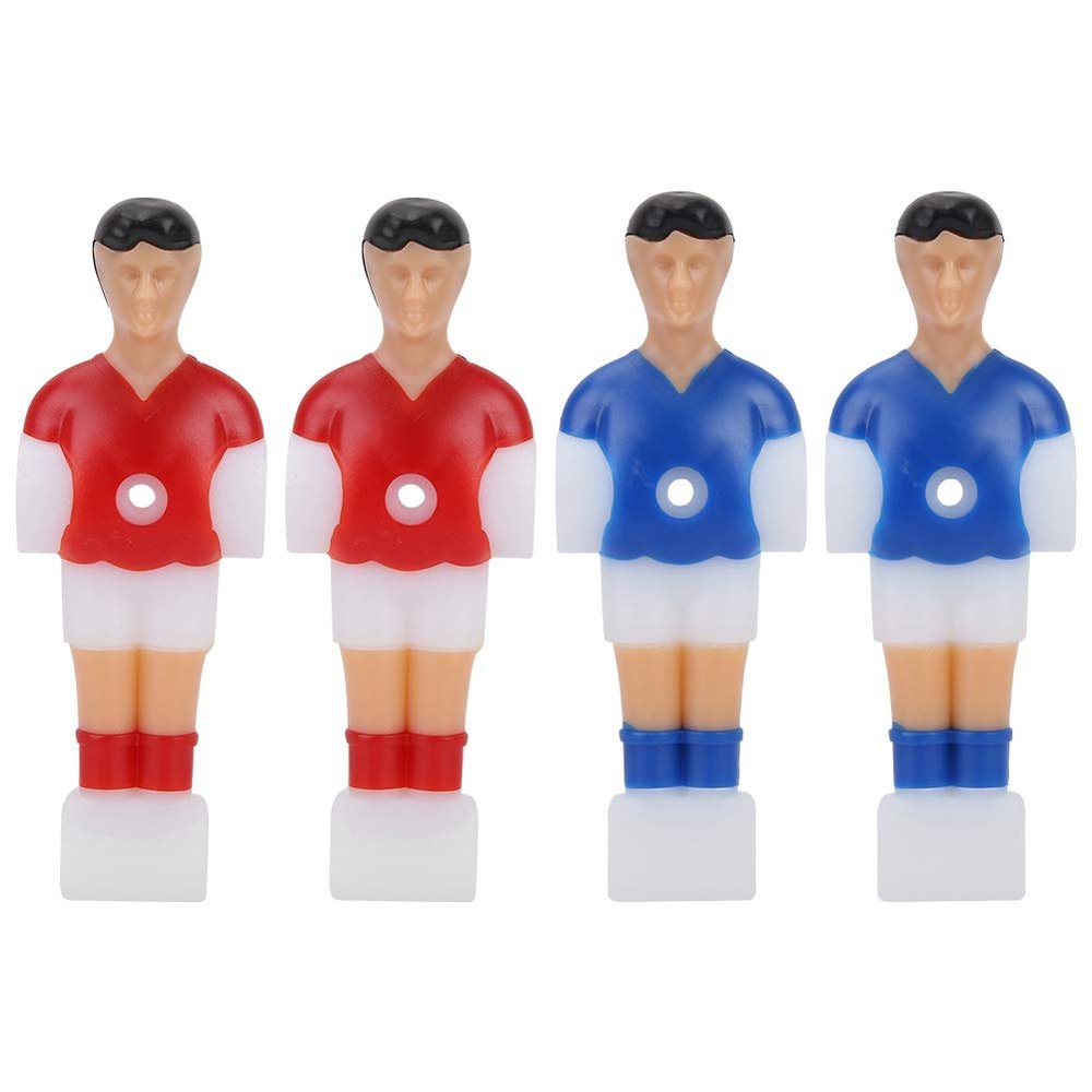 Table Football Replacement Players Set of 4 pcs - 2 Red 2 Blue Soccer Table Game Parts for Tabletop Soccer Game Accessories