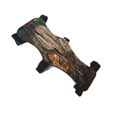 HME Archery Bow Hunting Durable Adjustable 12 Inch Long Arm Guard, Camo, One Size Fits Most