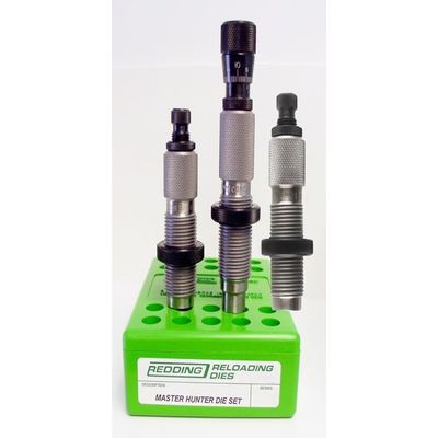 Redding Master Hunter Deluxe 300 Winchester Short Magnum (WSM) Full Length Sizing, Micrometer Bullet Seating, Neck Sizing 3 Die Set