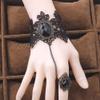Daimay Black Choker Lace Necklace with Bracelet Set Punk Party Gothic Vintage Handmade Lolita Retro Bracelet Wristband for Women  Style 4 view 2