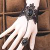 Daimay Black Choker Lace Necklace with Bracelet Set Punk Party Gothic Vintage Handmade Lolita Retro Bracelet Wristband for Women  Style 4 view 3
