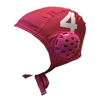 Turbo Standard Water Polo Cap Set with 3 Numbers (Red)