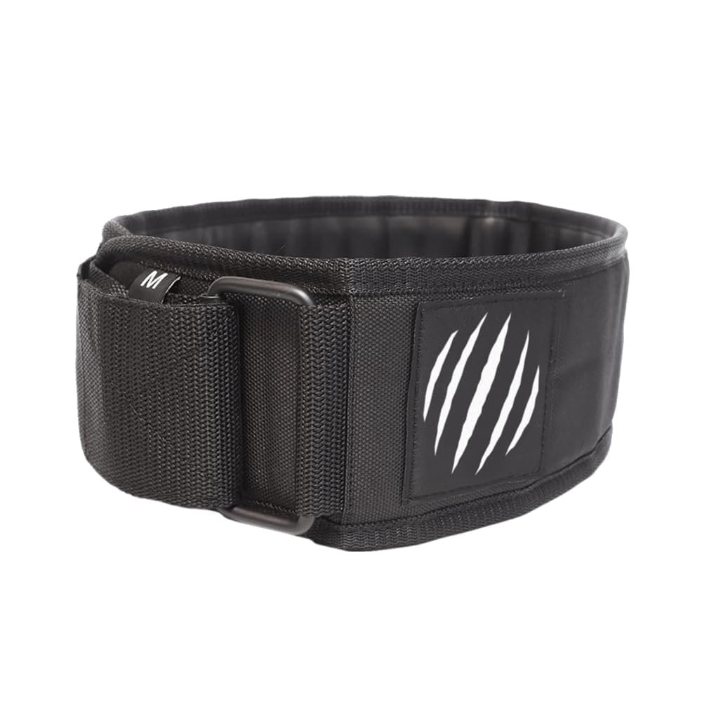 Bear KompleX Premium Leather APEX Weightlifting Belt, Abdominal & Back Support, Powerlifting, Squats and Weight Training, Low Profile, Firm Back Easily Adjustable.