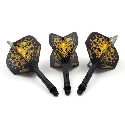 CUESOUL Jazz-Metal Integrated Dart Shaft and Flights for Steel tip Darts and Soft tip Darts
