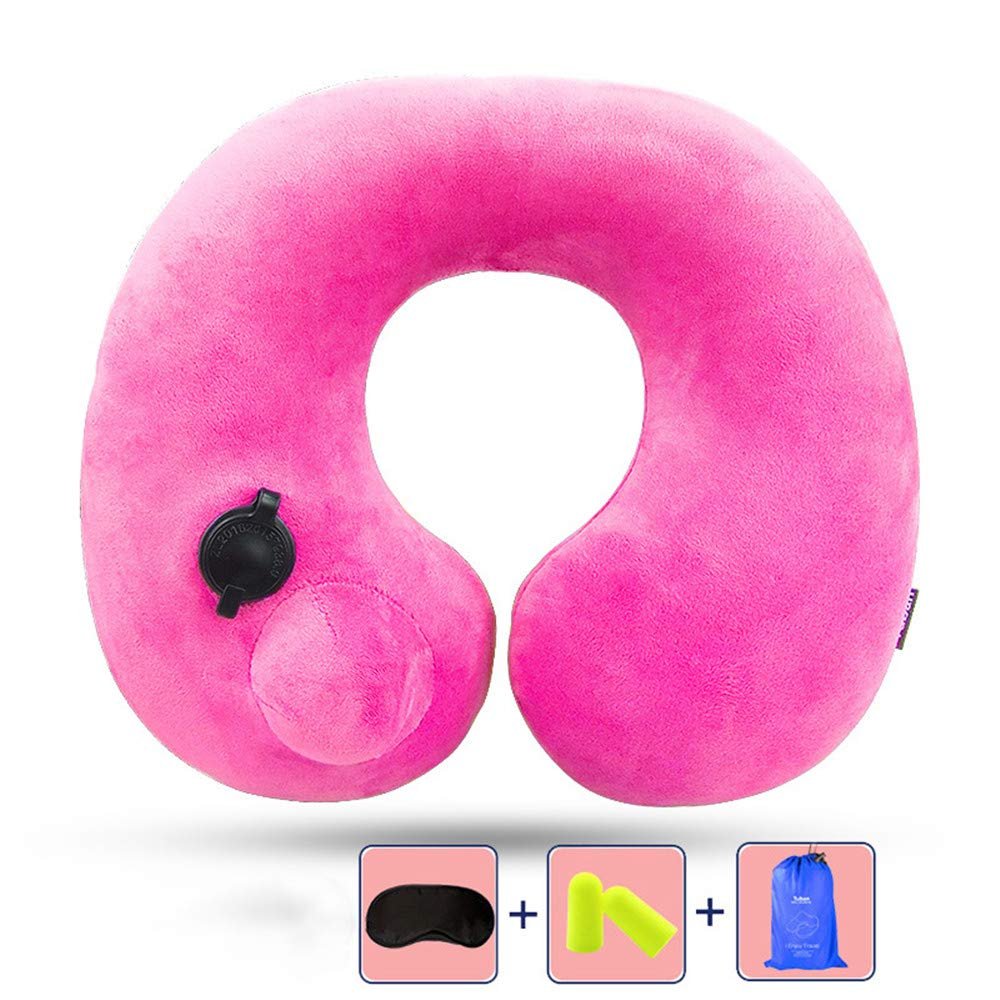JLFTF Ultralight Inflatable Travel Pillow Compact, Comfortable, Ergonomic Inflatable Pillow for Neck and Lumbar Support for Camping, Hiking, Backpacking Camping Trip
