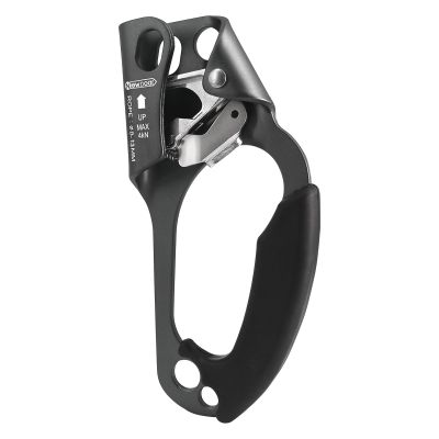 NewDoar Right Hand Ascender Rock Climbing Tree Arborist Rappelling Gear Equipment CE Certified Rope Clamp for 8~13MM Rope(Right Hand Grey)