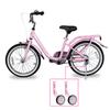 COEWSKE Kid's Bike Steel Frame Children Bicycle 18 Inch with Training Wheel (Pink, 18 Inch) view 2