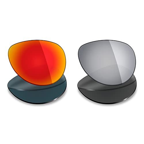 Mryok 2 Pair Polarized Replacement Lenses for Oakley Feedback Sunglass - Options