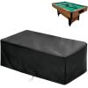 2025 Upgraded FabricSaking 8 Ft Pool Table Cover Waterproof, Heavy Duty Billiard Table Cover Indoor & Outdoor, 102" L x 53" W x 32" H, Black view 1