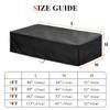 2025 Upgraded FabricSaking 8 Ft Pool Table Cover Waterproof, Heavy Duty Billiard Table Cover Indoor & Outdoor, 102" L x 53" W x 32" H, Black view 2