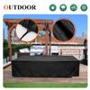 2025 Upgraded FabricSaking 8 Ft Pool Table Cover Waterproof, Heavy Duty Billiard Table Cover Indoor & Outdoor, 102" L x 53" W x 32" H, Black view 3