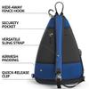 Athletico Sling Bag - Crossbody Backpack for Pickleball, Tennis, Racketball, and Travel for Men and Women (Blue) view 3