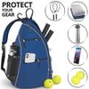 Athletico Sling Bag - Crossbody Backpack for Pickleball, Tennis, Racketball, and Travel for Men and Women (Blue) view 4