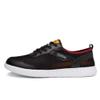 Men Breathable Mesh Sneakers Summer Casual Lightweight Slip-on Loafers Young Comfortable Outdoor Driving Sport Shoes 10 M US Black,10.63" Heel to Toe view 2