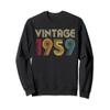 64th Birthday Gift Vintage 1959 Retro Men Women Mom Dad Sweatshirt view 1