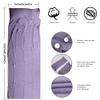 Sleeping Bag Liner, Travel & Camping Sheet for Adults, Lightweight and Compact - Comfortable Sleep Liners for Traveling, Hotel and Camping (Purple) view 2