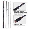 4 Piece Travel Spinning Fishing Rods Portable 4 Sections Lightweight Carbon Fiber Poles M Power MF Action 8ft view 4