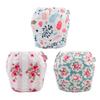 Babygoal Baby Girl Swim Diapers 3 Pack for 8M-3T Babies and Toddlers, Reusable Adjustable Washable for Swimming Lessons-Flower view 1