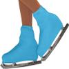 ChloeNoel Figure Skating Boot Cover B01 Bright Blue Junior (1-13) view 1