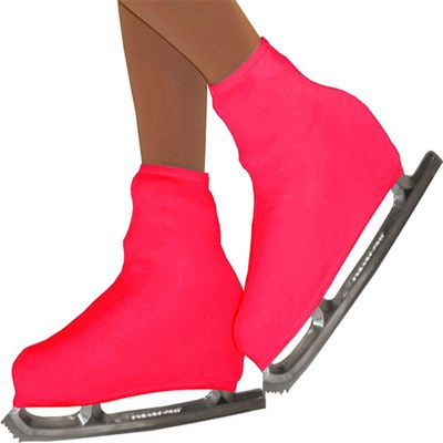 ChloeNoel Figure Skating Boot Cover B01 Neon Coral Junior (1-13)