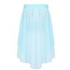 Agoky Girls' Chiffon Hi-Low Dance Skirt Lyrical Ballet Jazz Latin Dance Dress Costumes Studio Practice Performance Light_Blue 5-6 view 2