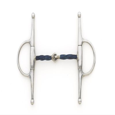 Centaur Blue Steel Slow Twist Eggbutt Full Cheek Bit 5