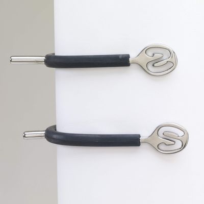 CENTAUR Sure-Grip Blunt End Spurs, Color: Stainless Steel, Size: 1 Ladies (470550SS-1LDS)