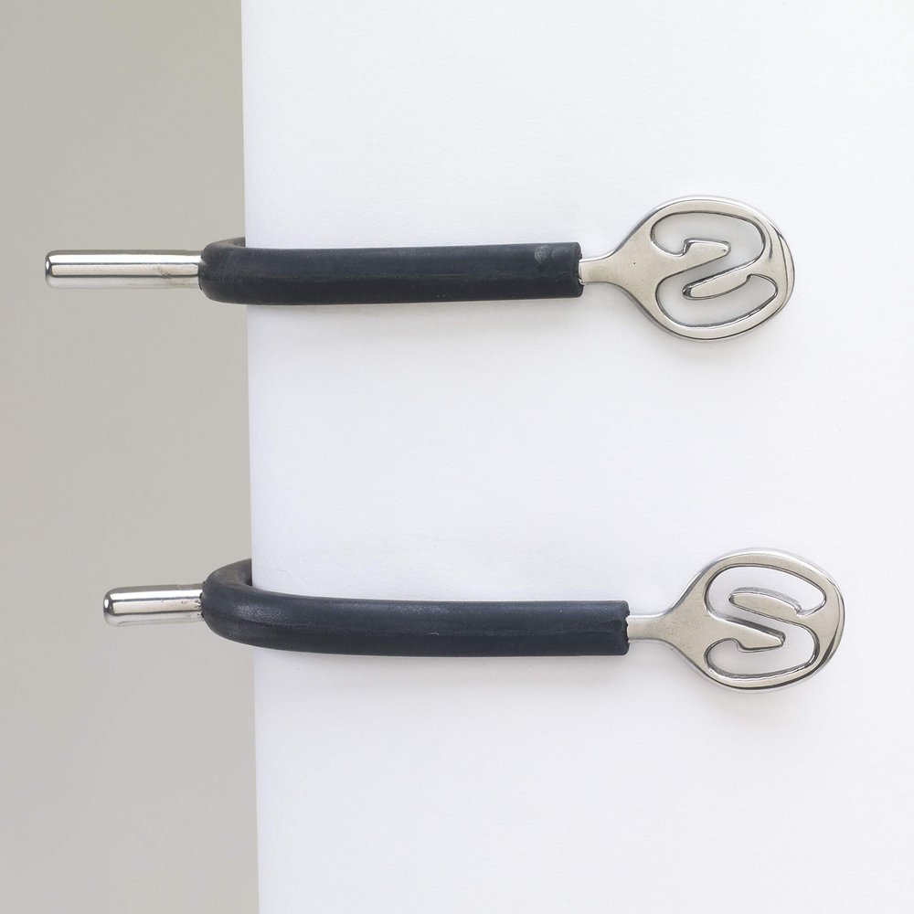 CENTAUR Sure-Grip Blunt End Spurs, Color: Stainless Steel, Size: 1 Ladies (470550SS-1LDS)