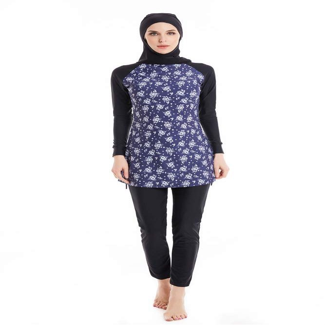 Modest Swimwear for Women Long Sleeve Swimsuit Burkini Modesty Swimming Costume Rash Guard Surfing Suit Beachwear