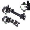 ZSHJGJR Archery Bow Sight 5 Pin 0.019 Optical Fiber Sight CNC Aluminum Horizontal Vertical Adjustment for Compound Bow Sight Accessory (Black-Long-5 pins) view 1