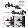 ZSHJGJR Archery Bow Sight 5 Pin 0.019 Optical Fiber Sight CNC Aluminum Horizontal Vertical Adjustment for Compound Bow Sight Accessory (Black-Long-5 pins) view 4