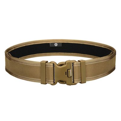 UNISTRENGH 5CM Tactical Waist Belt Army Fan Outdoor Camping CS Extended Belt Quick-Hanging Hard Belt Multi-Function Doub-Buckle Belt (Coyote Brown)