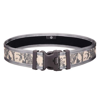 UNISTRENGH 5CM Tactical Waist Belt Army Fan Outdoor Camping CS Extended Belt Quick-Hanging Hard Belt Multi-Function Doub-Buckle Belt (ACU Camo)