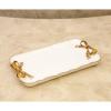 Akizuki Boeki KST18072-1 Jewelry Storage White W 8.1 x D 4.7 x H 0.8 inches (20.5 x 12 x 2 cm) French Ribbon Lecture Tray view 2