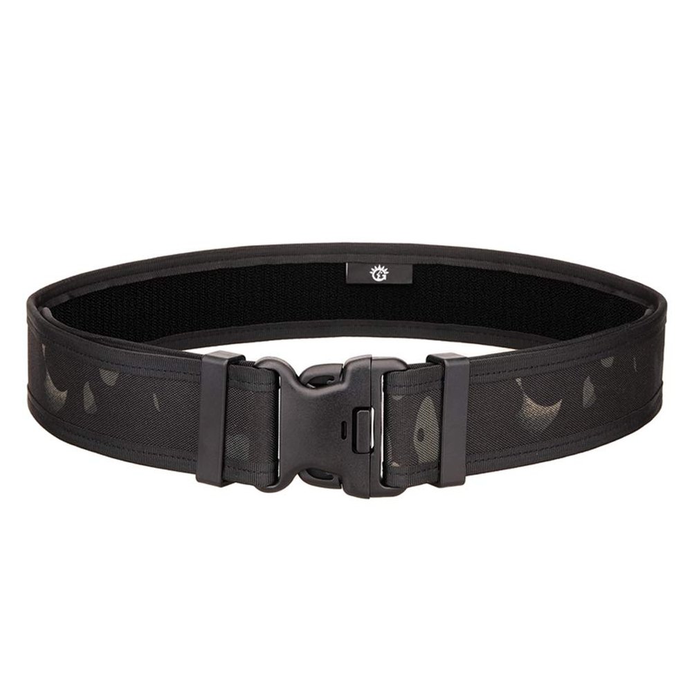 UNISTRENGH 5CM Tactical Waist Belt Army Fan Outdoor Camping CS Extended Belt Quick-Hanging Hard Belt Multi-Function Doub-Buckle Belt (Black-Scorpion Camo)