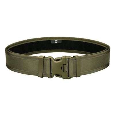 UNISTRENGH 5CM Tactical Waist Belt Army Fan Outdoor Camping CS Extended Belt Quick-Hanging Hard Belt Multi-Function Doub-Buckle Belt (Army Green)