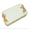 (Akizuki) French Ribbon Recret Tray Jewelry Storage, W20.5D12H2cm, Blue view 1